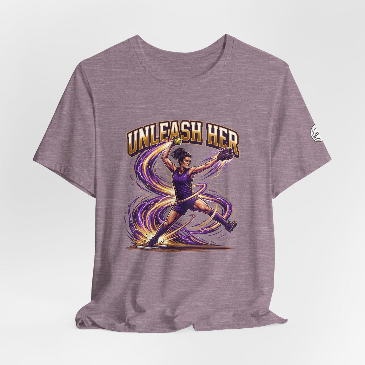 Unleash Her Softball Pitcher Graphic Tee