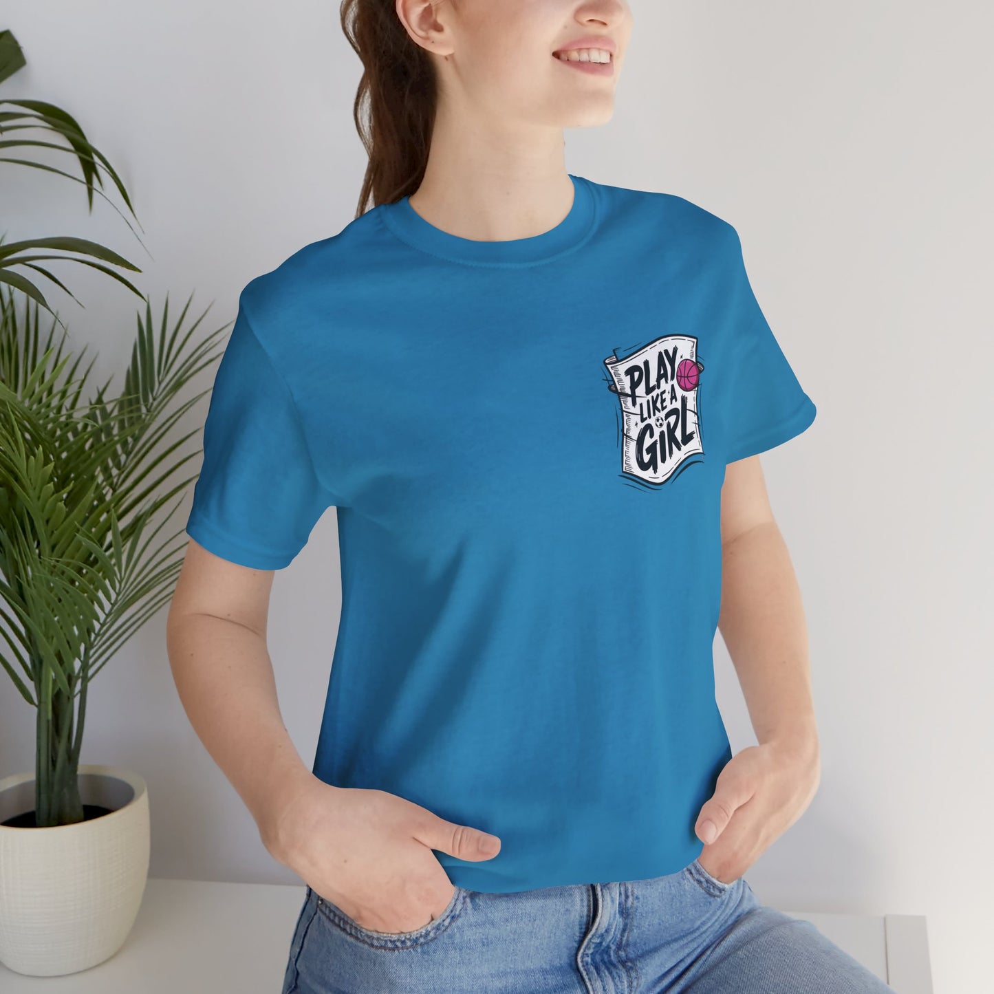 Play like a Girl Pocket Graphic Tee