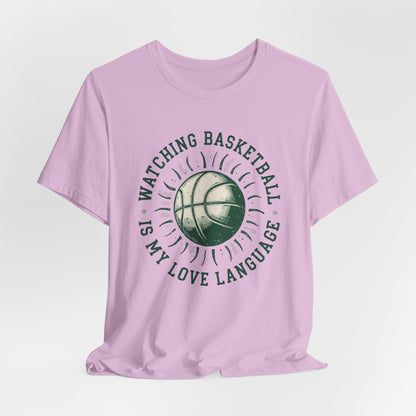 Watching Basketball Is My Love Language Shirt | Vintage Basketball Tee