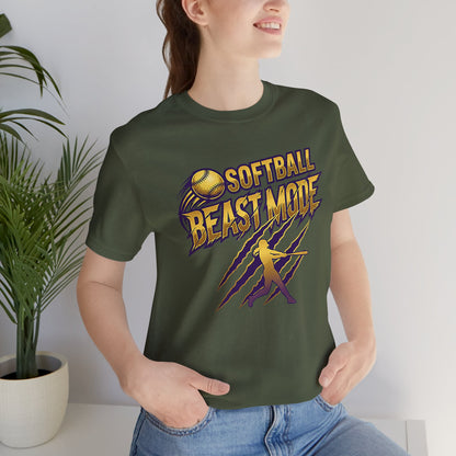 Softball Beast Mode Graphic Tee