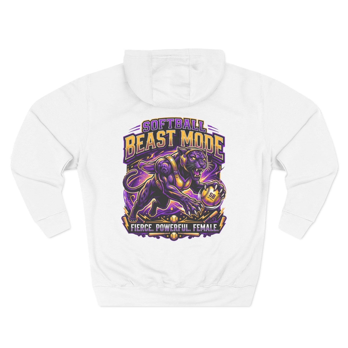 Softball Beast Mode Panther Hoodie