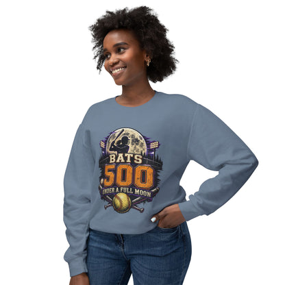 Bats .500 Under a Full Moon Lightweight Crewneck
