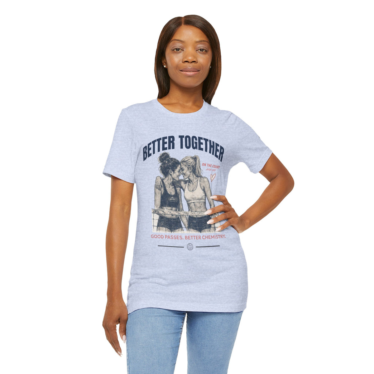 Better Together Volleyball Graphic Tee