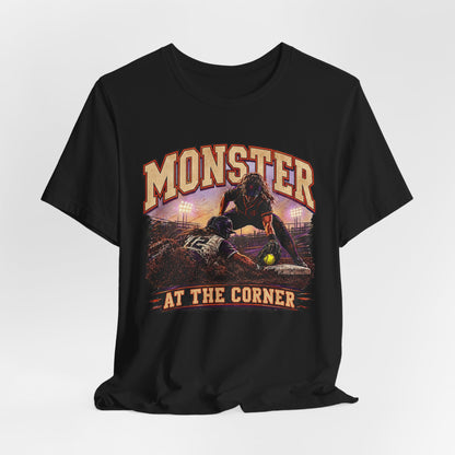 Monster at the Corner Softball Tee | APG After Dark |  Unisex T-Shirt