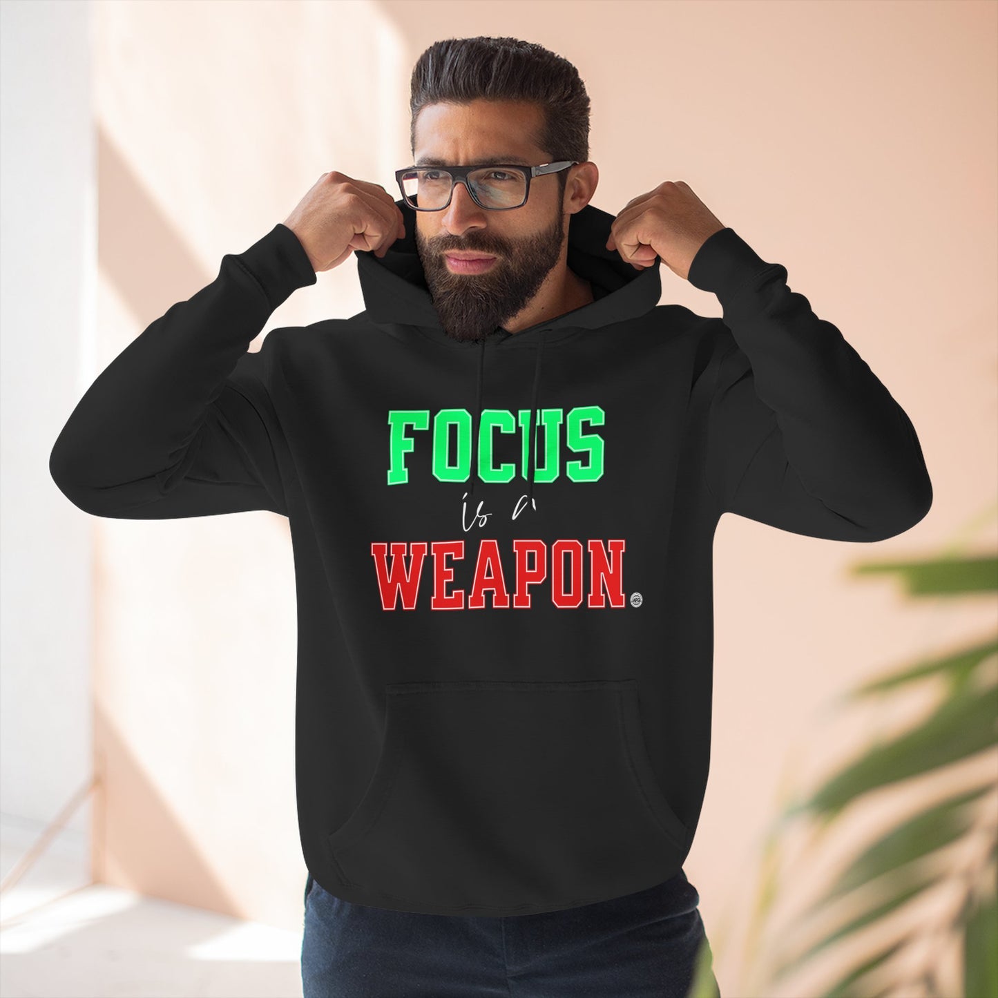 Focus Is a Weapon 80/20 Cotton-Blend Hoodie