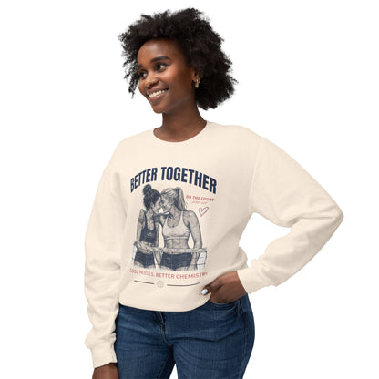 Better Together Volleyball Sweatshirt | Good Passes, Better Chemistry