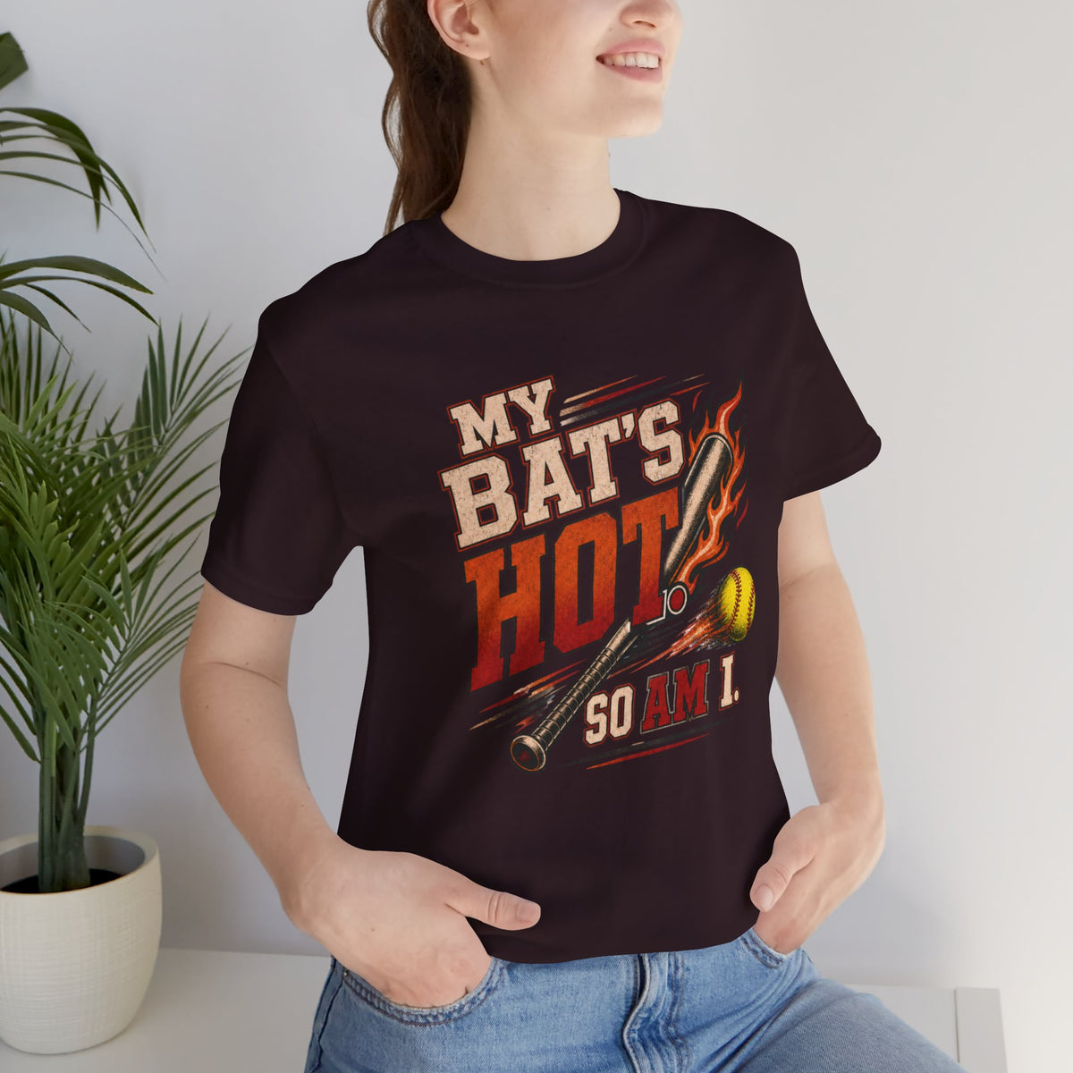 My Bat’s Hot. So Am I. Softball Tee | Athletic Pride Gear |  Unisex T-Shirt
