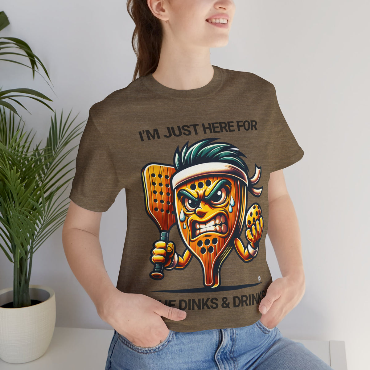 Dinks and Drinks Pickleball Tee