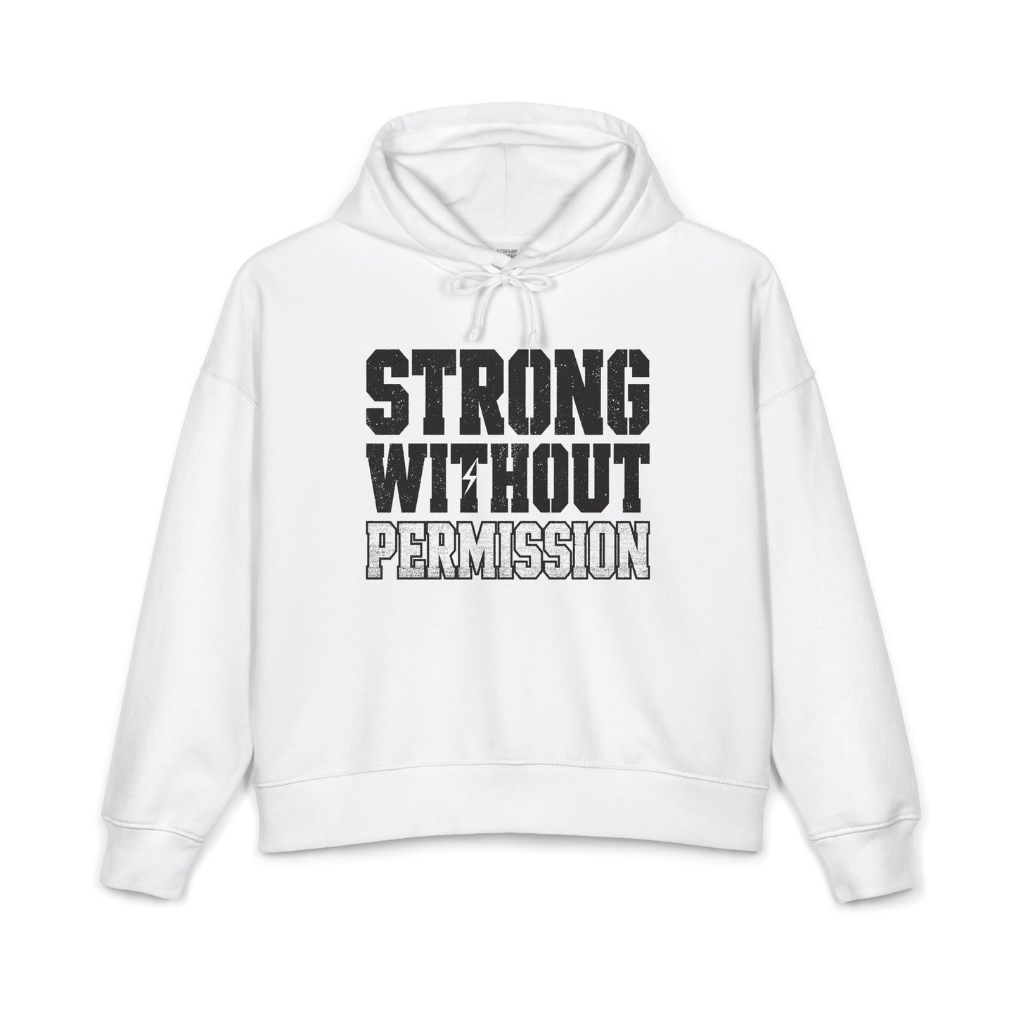 Strong Without Permission Women's Mid-Length Hoodie