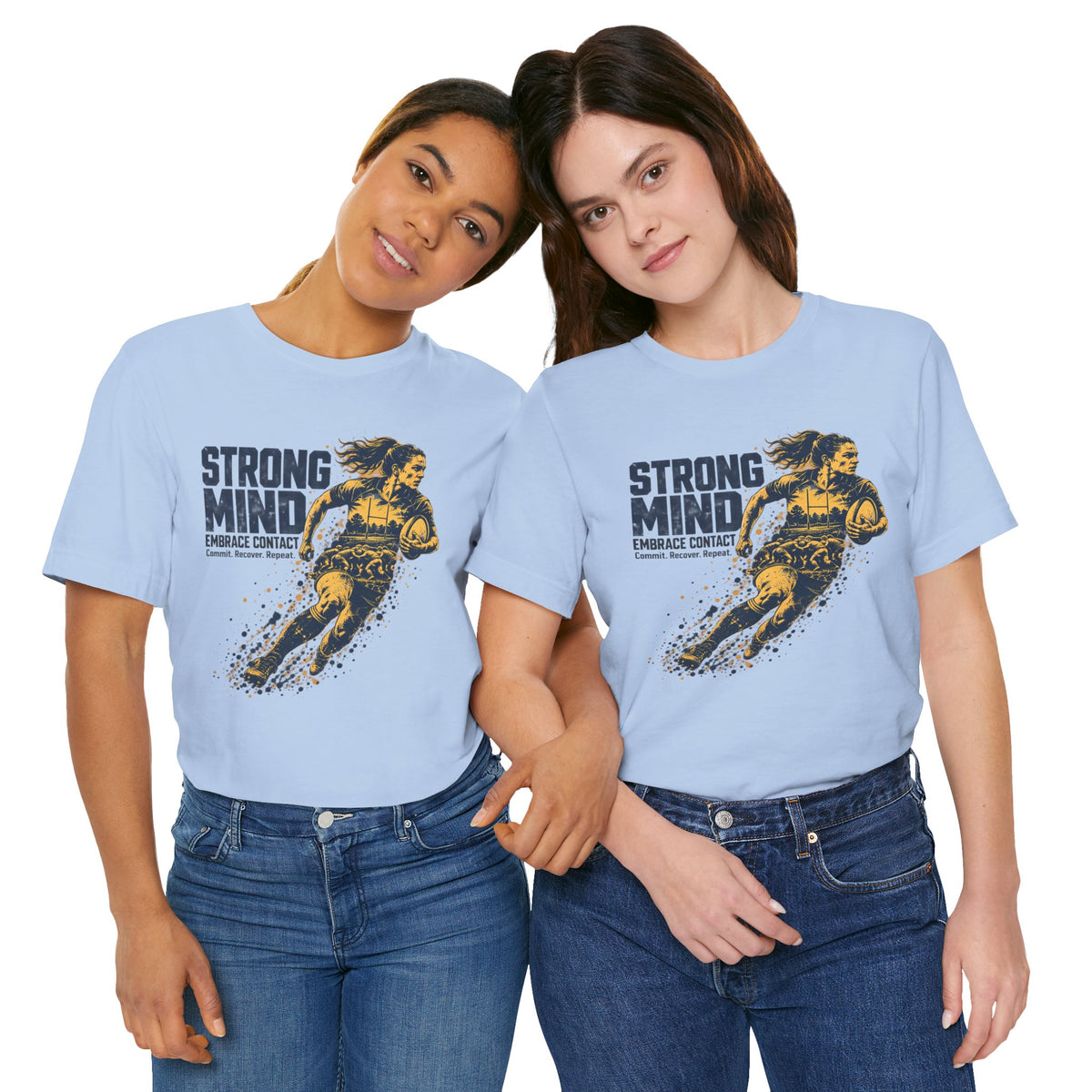 STRONG MIND Rugby Tee – Embrace Contact | Unisex