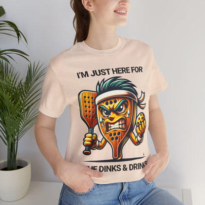 Dinks and Drinks Pickleball Tee