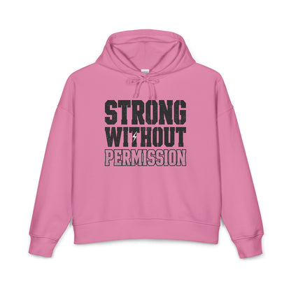 Strong Without Permission Women's Mid-Length Hoodie