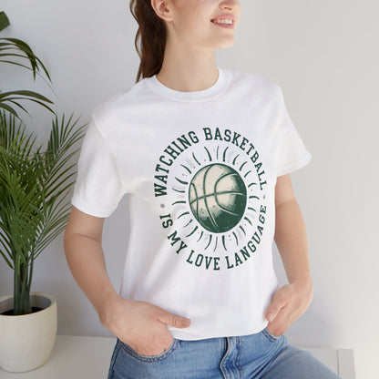 Watching Basketball Is My Love Language Shirt | Vintage Basketball Tee