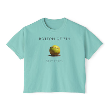 Bottom of 7th Softball Boxy Tee – Stay Ready