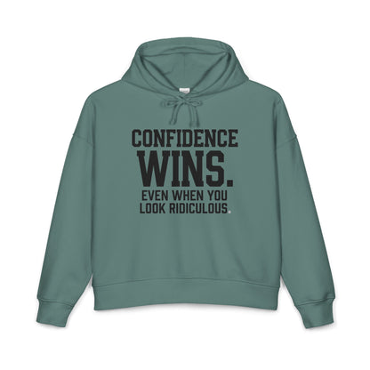 Confidence Wins. Even When You Look Ridiculous. Mid-Length Hoodie