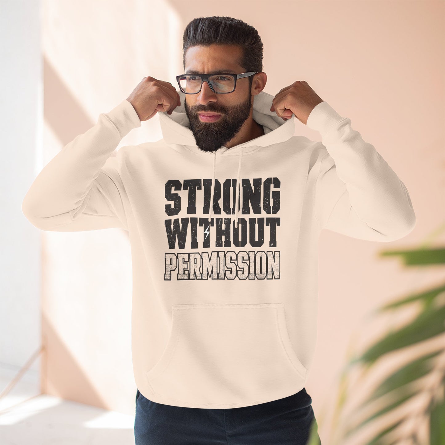 Strong Without Permission 80/20 Cotton-Blend Hoodie