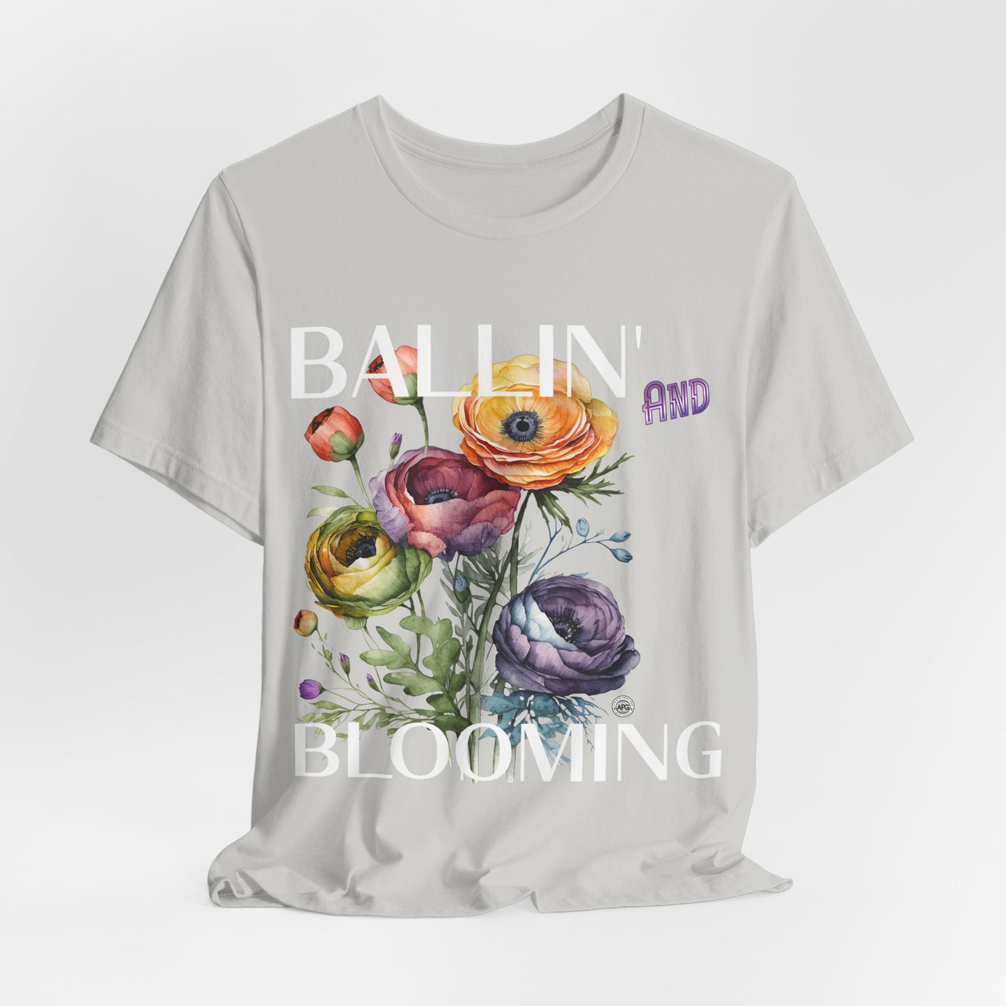 Ballin and Blooming tee