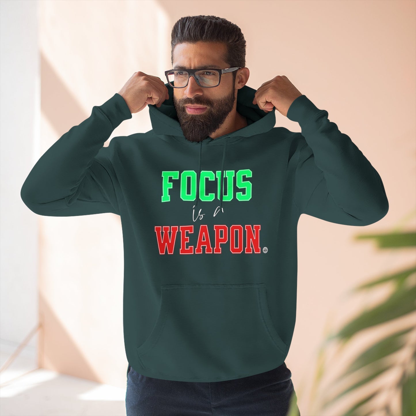 Focus Is a Weapon 80/20 Cotton-Blend Hoodie
