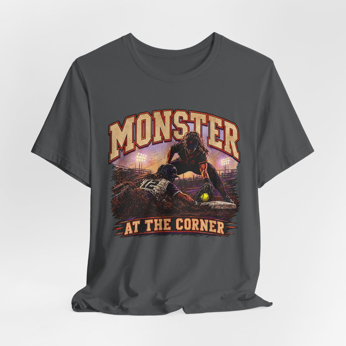 Monster at the Corner Softball Tee | APG After Dark |  Unisex T-Shirt