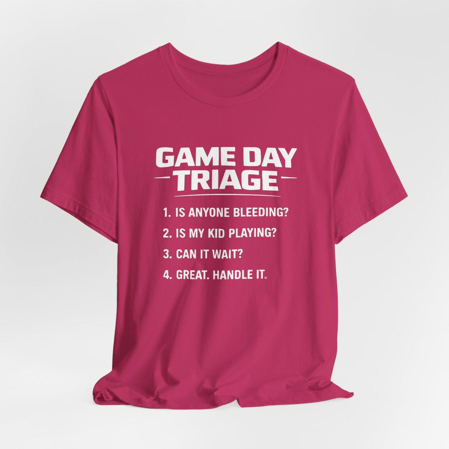 Game Day Triage Sports Mom Tee