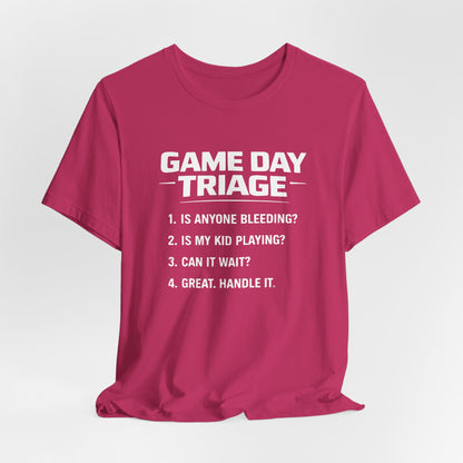 Game Day Triage Sports Mom Tee