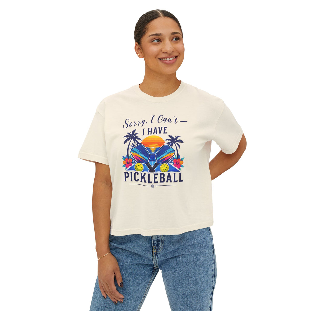 Sorry, I Can’t — I Have Pickleball Boxy Tee