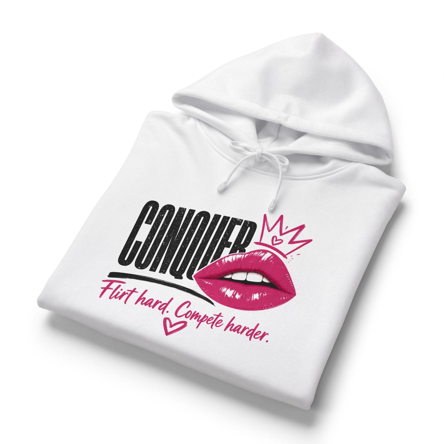 Conquer Flirt Hard Mid-Length Hoodie