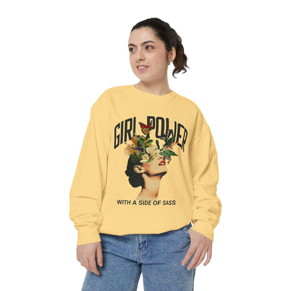 Girl Power With a Side of Sass Crewneck Sweatshirt