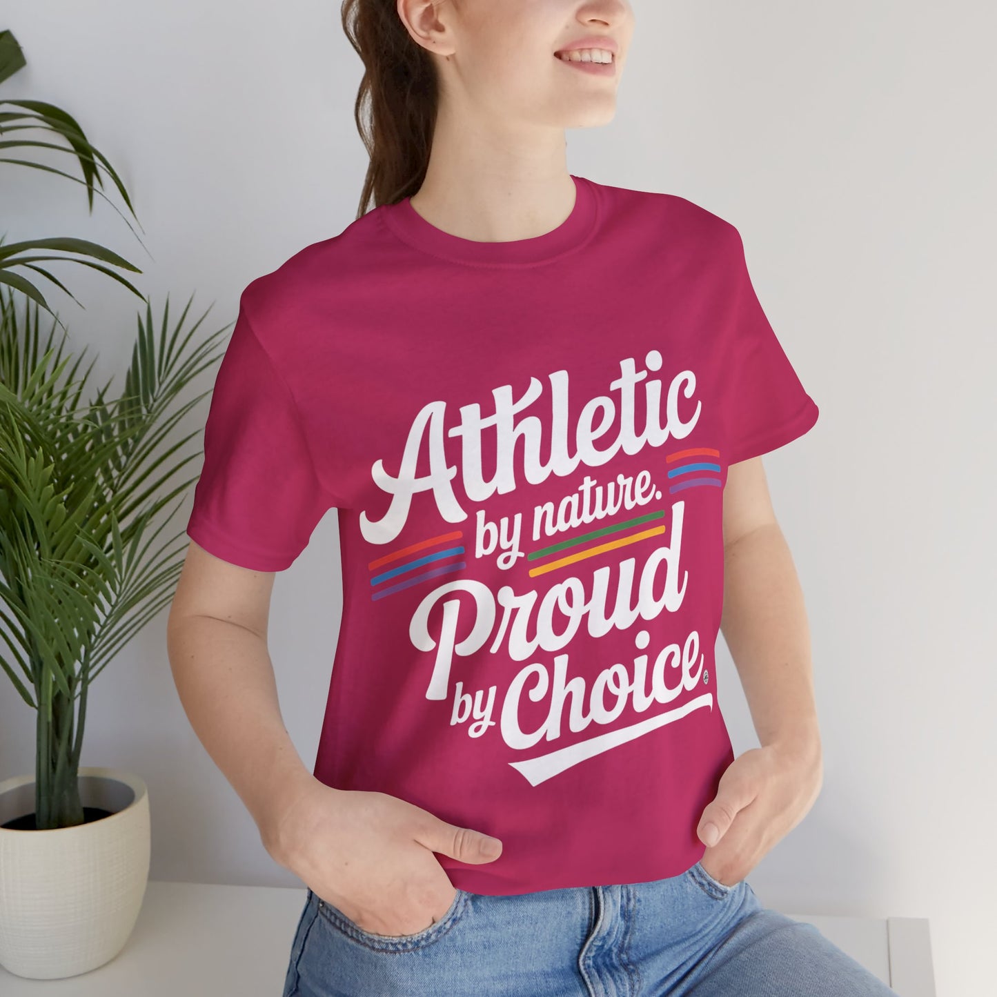 Athletic Unisex Tee - Proud by Choice Sports Shirt