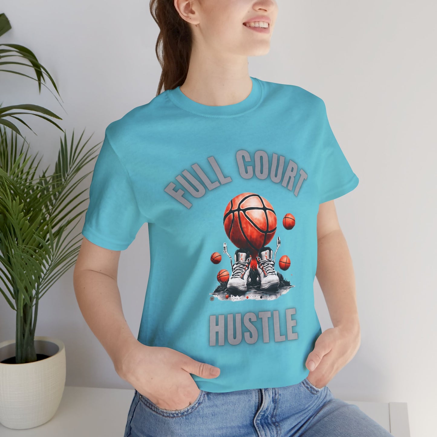 Basketball Tee - Full Court Hustle Design