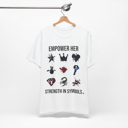 Empower her symbols tee
