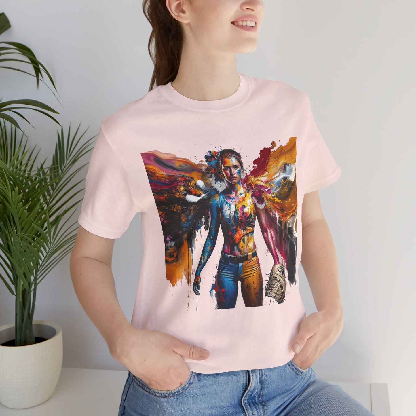 Painted Angel Softball T-Shirt