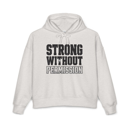 Strong Without Permission Women's Mid-Length Hoodie