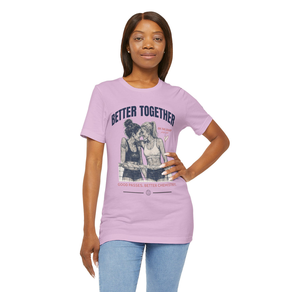 Better Together Volleyball Graphic Tee