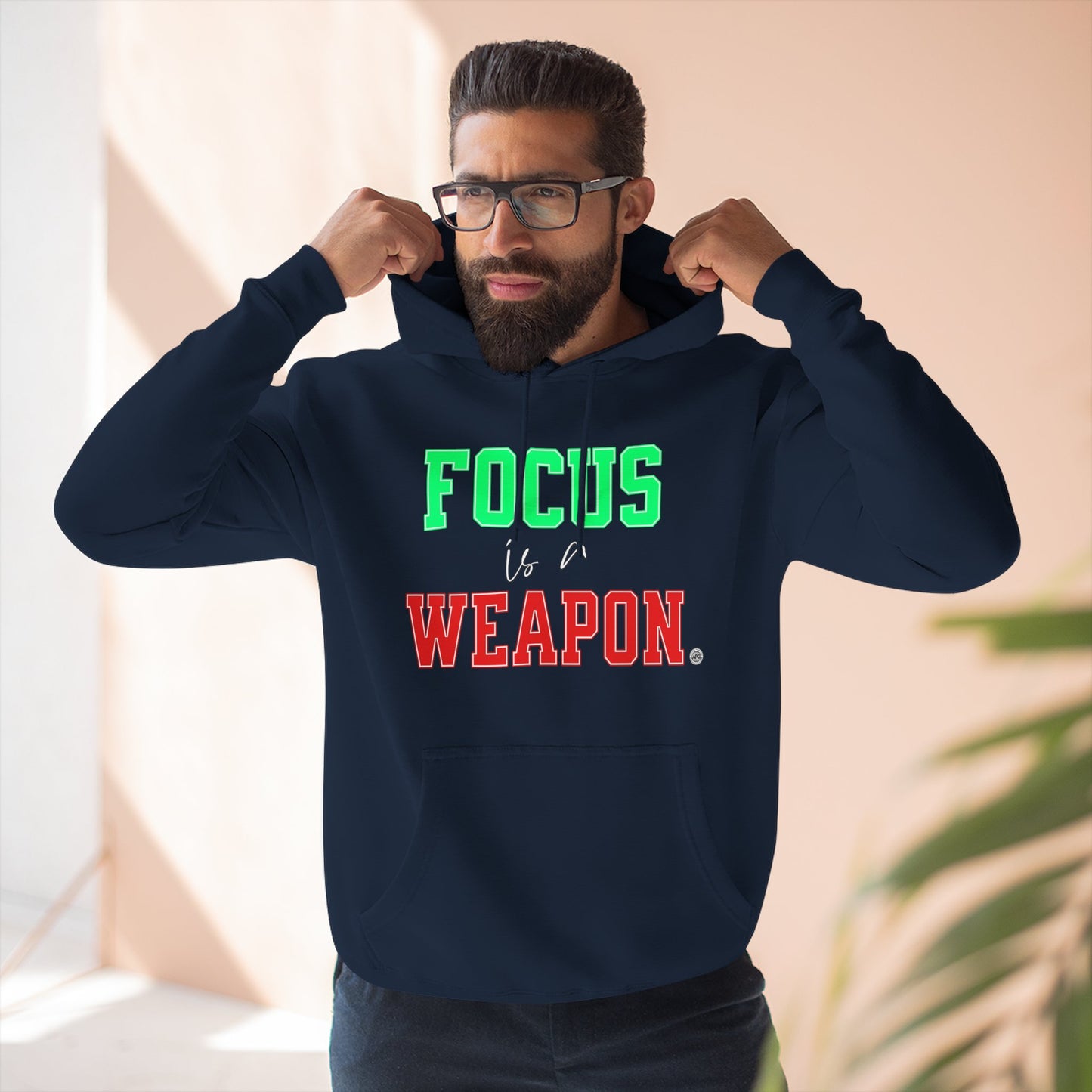 Focus Is a Weapon 80/20 Cotton-Blend Hoodie