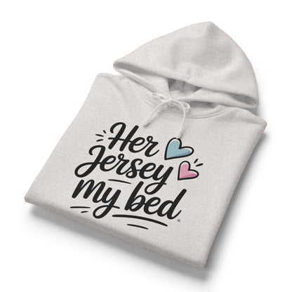 Her Jersey My Bed Mid-Length Hoodie