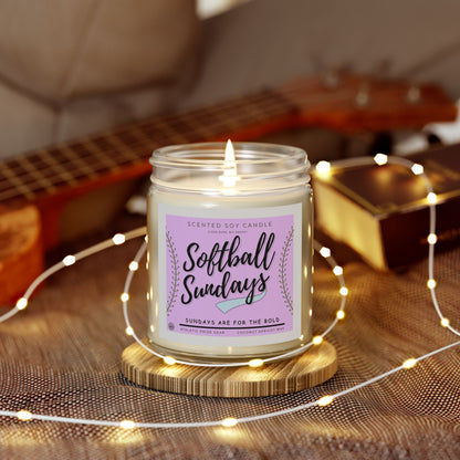 Softball Sundays – 9oz Scented Candle – Coconut Apricot Wax