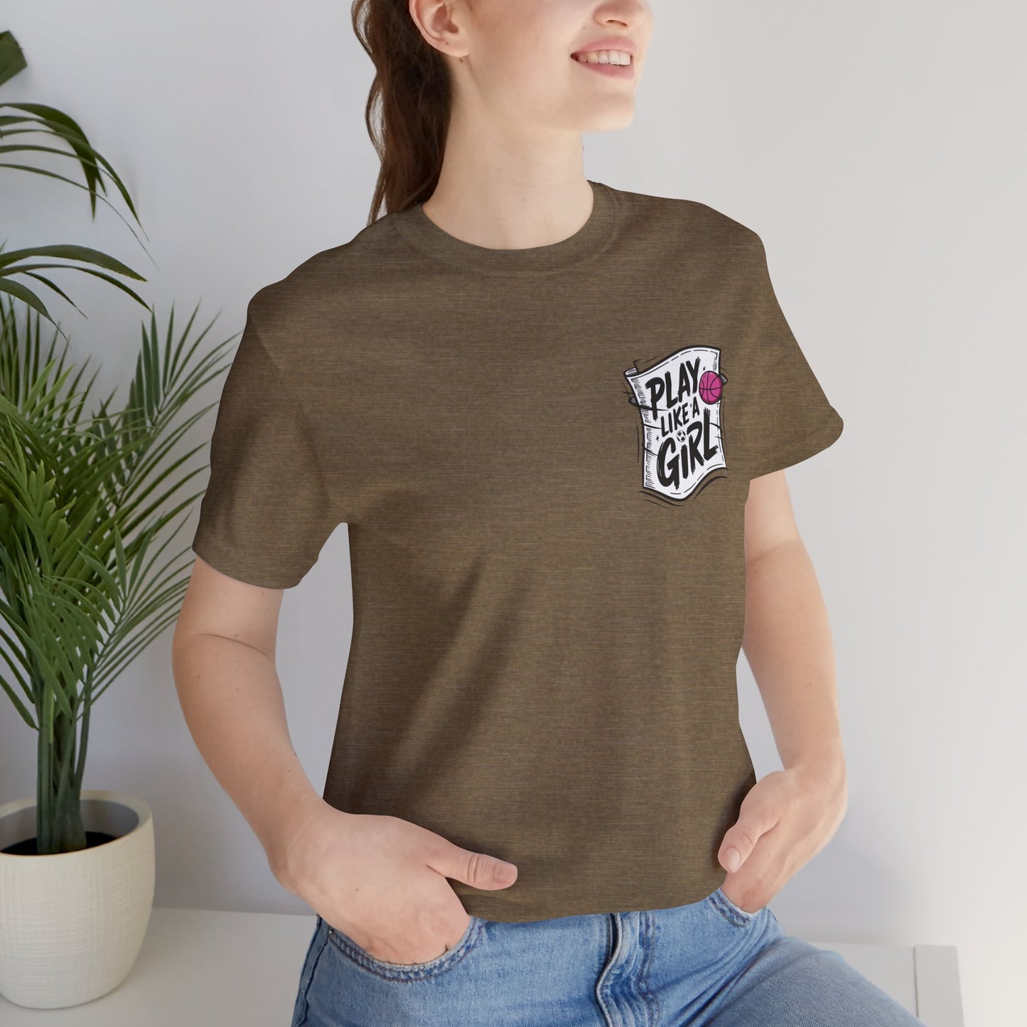 Play like a Girl Pocket Graphic Tee