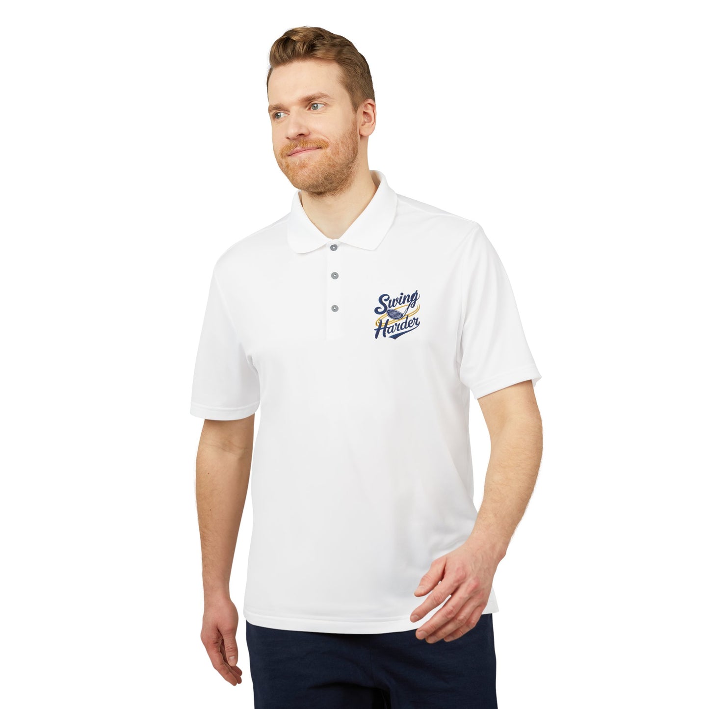 Swing Harder Golf Polo | Athletic Pride Gear