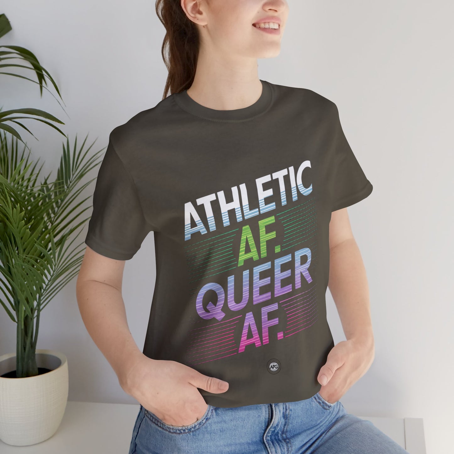Athletic AF Queer AF Tee — LGBTQ+ Pride Athletic Graphic T-Shirt