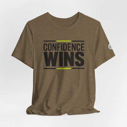 Confidence Wins Tee with Sleeve Logo T-Shirt