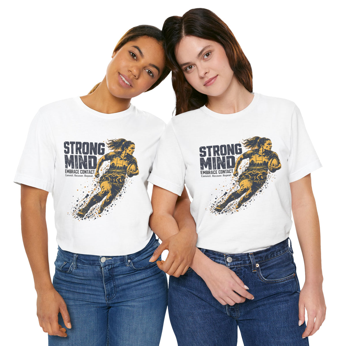 STRONG MIND Rugby Tee – Embrace Contact | Unisex