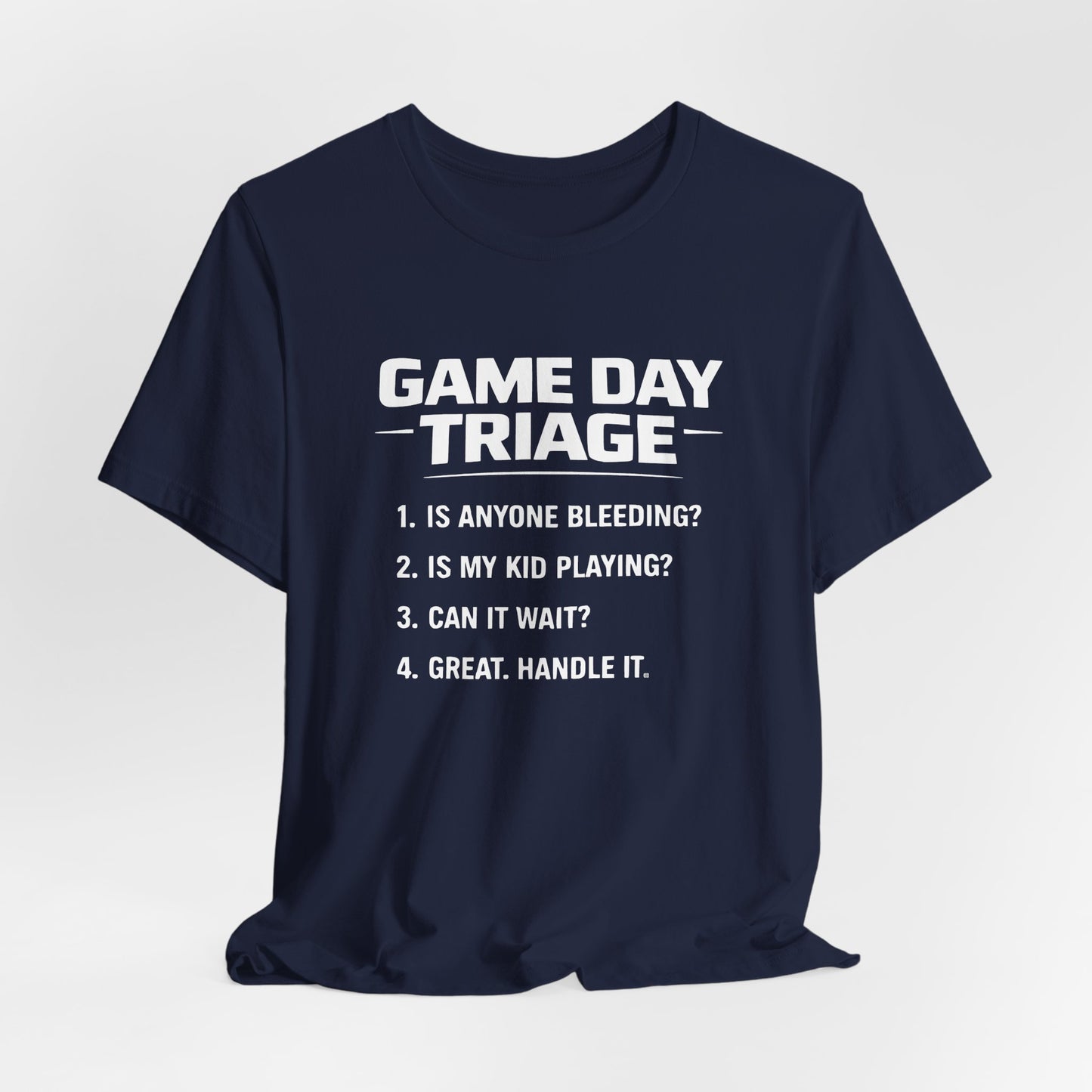 Game Day Triage Sports Mom Tee