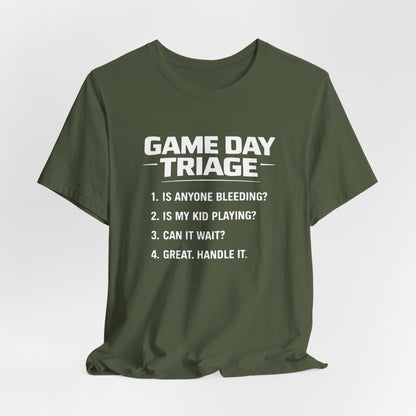 Game Day Triage Sports Mom Tee