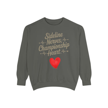 Sideline Nerves Championship Heart - Heavyweight Crewneck