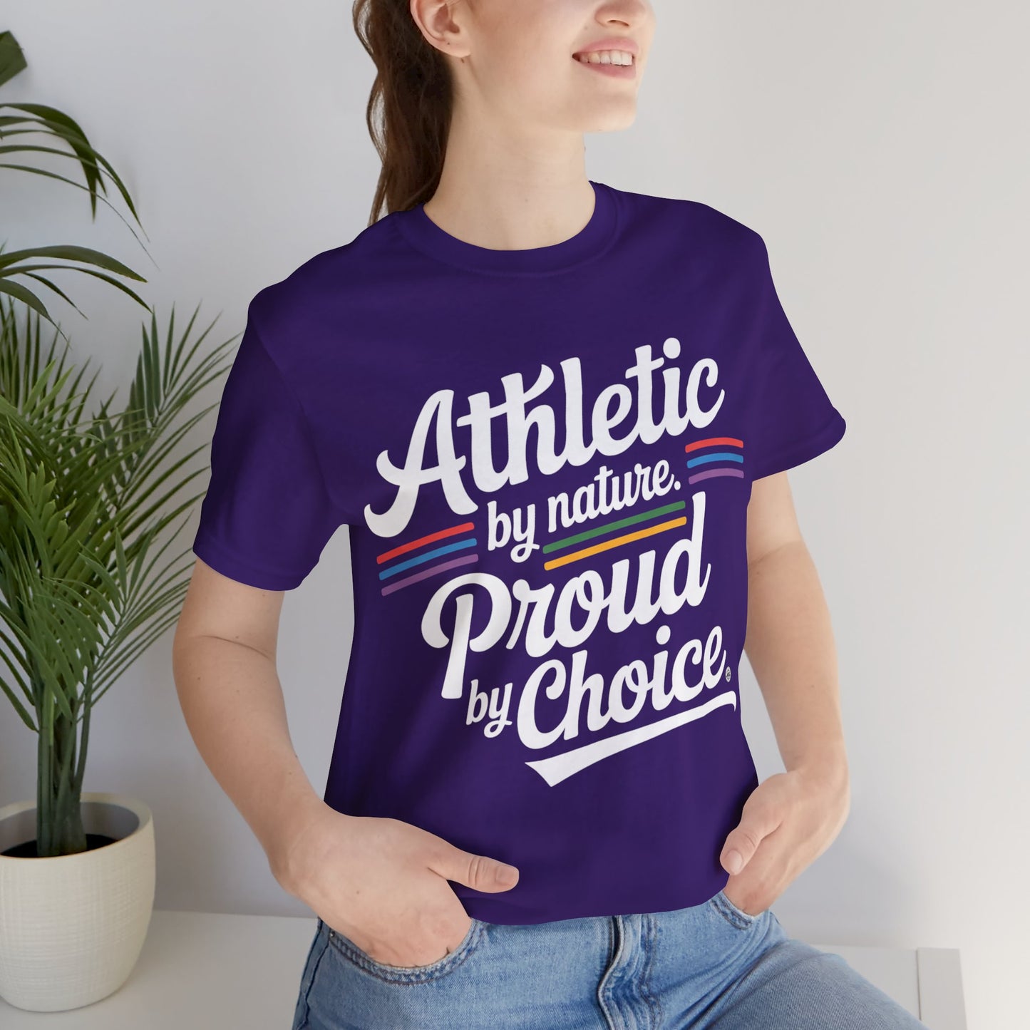 Athletic Unisex Tee - Proud by Choice Sports Shirt