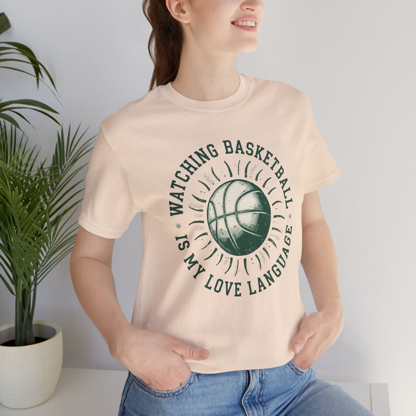 Watching Basketball Is My Love Language Shirt | Vintage Basketball Tee