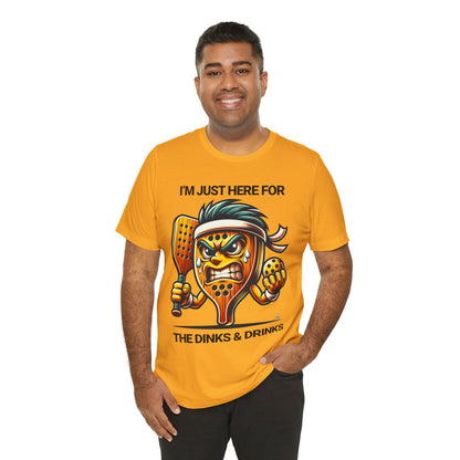 Dinks and Drinks Pickleball Tee