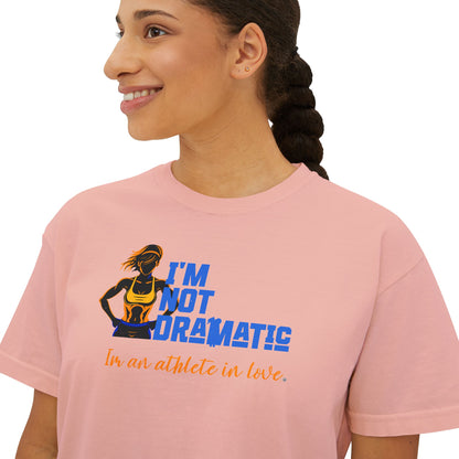 Boxy Tee - I'm Not Dramatic, I'm an Athlete in Love - Casual Wear, Gift for Friends, Birthday, Sporty Style
