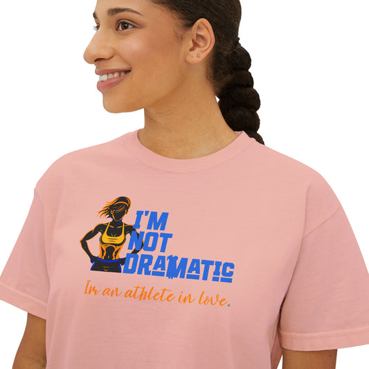 Boxy Tee - I'm Not Dramatic, I'm an Athlete in Love - Casual Wear, Gift for Friends, Birthday, Sporty Style